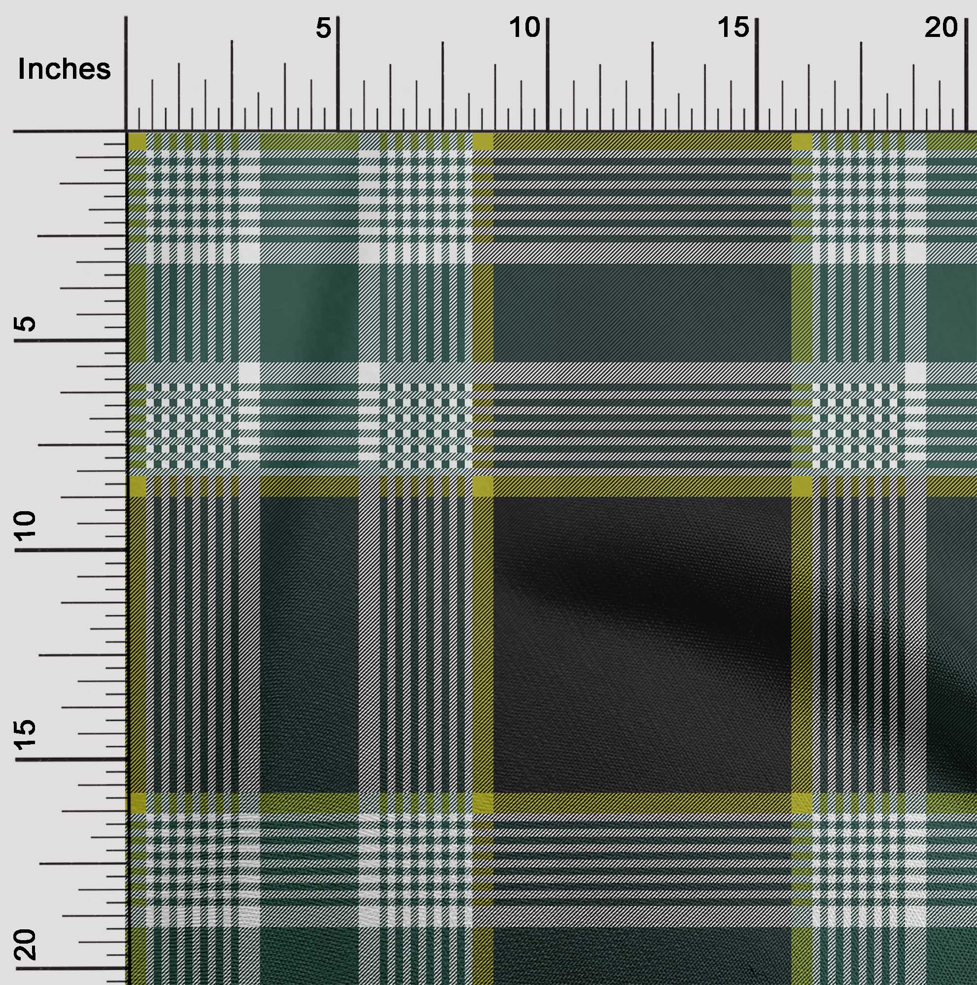 oneOone Viscose Chiffon Fabric Tartan Check Print Fabric By Yard 42 Inch Wide