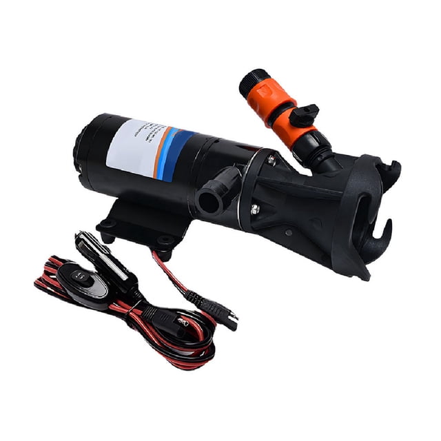 RV Macerator Pump, Double Design, High Performance Copper Motor, Low Noise, for Waste Disposal in RVs, Household Sewage