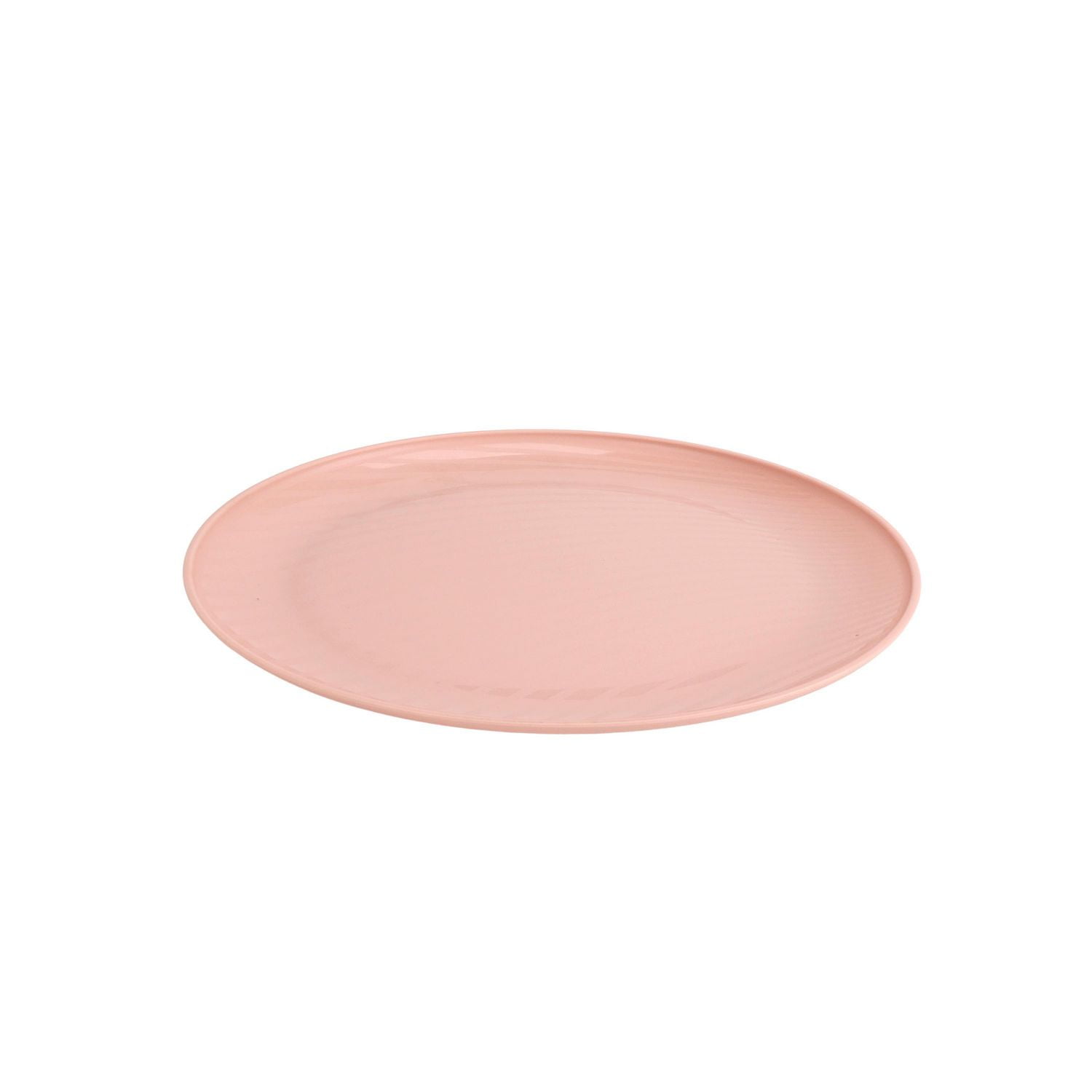 Assiette ronde en polypropylène rose blush Mainstays 1 pièce