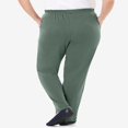 thumbnail image 3 of CHOK Plus Size 7-Day Knit Straight Leg Pant Stretch Elastic Waist Petite & Tall - 3X  Navy, 3 of 6