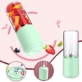 thumbnail image 1 of Dvkptbk 400Ml, Six-Blade Head Mini Juicer, USB Rechargeable Portable Juicing Cup, Home Electric Juicer, Large Capacity Glass Juicer Mini Juicer Home Essentials, 1 of 8