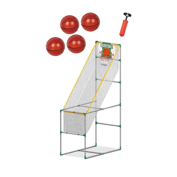 Lipstore Kids Arcade Basketball Game Set Interactive Toy Easy to Assemble Sports Toys 1.39m With 4 Ball