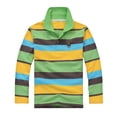 thumbnail image 1 of Kcodviy Enfants Garçons Filles Longs Hauts Garçons Manches Chemise Décontractée Rayée Hauts Garçons 14/16 Fermeture à Boutons Confortable & Garçons Muscle Tissu Doux, 1 of 2