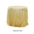 thumbnail image 3 of Nappe Ronde Pailletée Mariage Pailletée pour Fêtes de Mariage 47x47 Pouces dans une Variété de Couleurs, 3 of 6