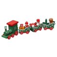 thumbnail image 2 of Christmas Wooden Four-section Small Train Christmas Tree Decoration Toy Gift, 2 of 7