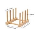 thumbnail image 2 of Agiferg Multifunctional Bamboo Kitchen Dish D rain Rack Tableware Storage Rack, 2 of 2