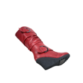 thumbnail image 5 of Bottes Mode pour Femmes à Fermeture Éclair Hauteur Genou, Talon Compensé Décontracté, Chaussures d'Hiver ( Rouge, 5.5), 5 of 5