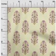 thumbnail image 1 of oneOone Georgette Viscose Fabric Leaves & Floral Block Printed Craft Fabric BTY 42 Inch Wide, 1 of 5