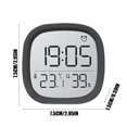thumbnail image 3 of EGNMCR Halloween Ornaments LCD Screen Concise Clock Multifunctional Temperature Electronic Clock Humidity Electronic Clock Magnetic Suction Alarm Clock Slim Electronic Alarm Clock Alarm clock, 3 of 6