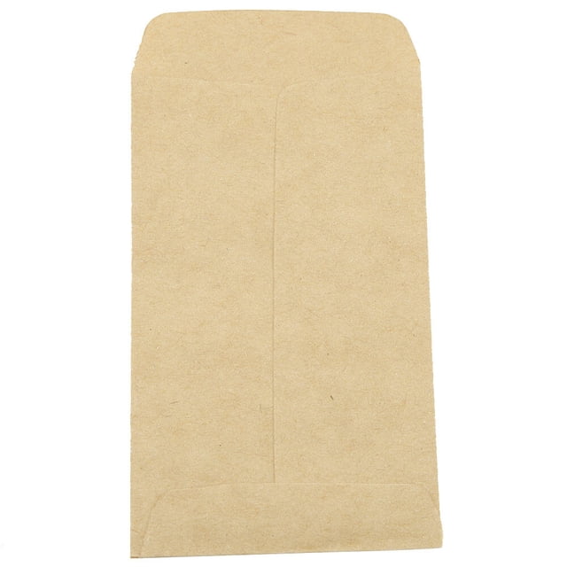 100 Pcs Sacs en Papier Kraft Maïs Blé Riz Graines Emballage Sac de Rangement Style Enveloppe 6x11cm