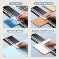 thumbnail image 3 of LNGOOR 1 Pce Coupe-Papier Simple Multifonctionnel Découpe Bidirectionnelle avec Protection de Sécurité Automatique et Règle Latérale Convient aux Coupons en Papier Kraft Étiquettes Carton Photo d'Idole, 3 of 7