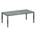 thumbnail image 4 of vidaXL 9 Piece Outdoor Dining Set with Cushions Poly Rattan Grey, 4 of 4
