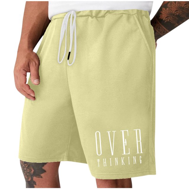 Diufon Men's Athletic Shorts Drawstring Waisted Outdoor Sport Shorts Spring Summer Hiking Shorts with Pockets