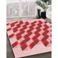 thumbnail image 3 of Ahgly Company Tapis Rond Lavable en Machine Intérieur Transitionnel Rose Pastel, 8 Pieds Rond, 3 of 7