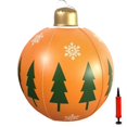 thumbnail image 1 of serony 24 Inch Christmas Inflatables Balls Outdoor Decorations Christmas Blow Up Yard Decorations Inflatable Ornament for Garden Yard Orange, 1 of 9