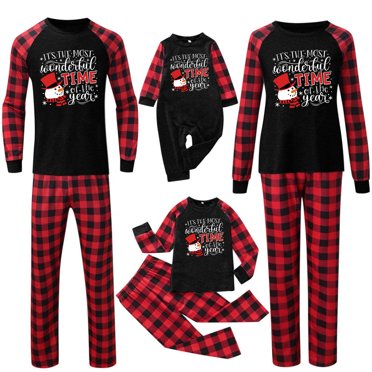Vendredi Fou Offres 2022! Pyjamas de Noël Pisexur Bonhomme de Neige Pyjamas de Noël Famille Ensembles Assortis, Pyjamas de Noël Doux - Ensembles de Pyjamas de Noël Assortis pour la Famille pour la Fête de Pyjama du Nouvel An