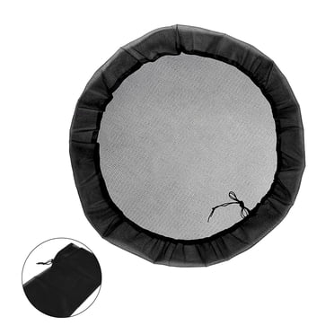 Filet de Baril de Pluie 110/120 cm Cordon de Baril de Pluie Couvercle de Baril d'Eau Couvercle de Protection Couvercle de Seau de Pluie Outil de Collecte de Pluie