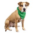 thumbnail image 1 of 3 Pcs Plain Cotton Pets Dogs Bandana Triangle Shape  - Large & Washable (Green), 1 of 2