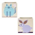 thumbnail image 1 of 3 Sprouts Enfants Tissu Cube de Rangement avec Chat Bleu et Lapin, 1 of 10