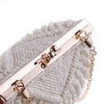 thumbnail image 4 of Transemion Multifunctional And Handy Evening Clutching Wedding Bag White Durable beige 1Set, 4 of 6