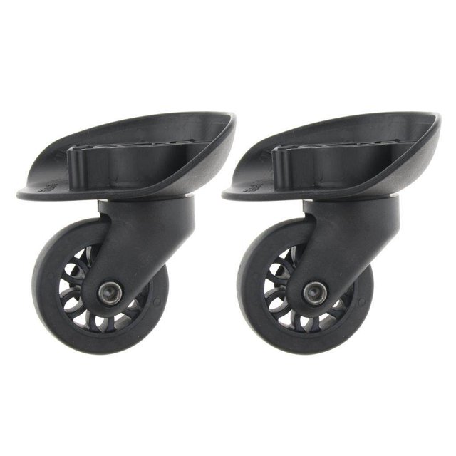 1 Paire de Roues de Valise Pivotantes Universelles Accessoires de Valise pour Remplacement Roulette A35-Size L