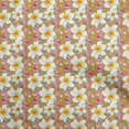 thumbnail image 1 of oneOone Polyester Spandex Brown Fabric Floral Craft Projects Decor Fabric Printed By The Yard 56 Inch Wide, 1 of 4