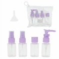 thumbnail image 1 of Unique Bargains 5 Pcs Travel Size Toiletries Bottles Containers Leakproof Squeezable Refillable Travel Bottles Set Violet, 1 of 5