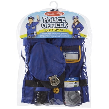 Melissa & Doug Ensemble d’habillage de costume de jeu de rôle d’officier de police (8 pièces)
