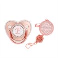 thumbnail image 2 of DPTALR Baby Pacifier 26 Letter Name Initial Clip Silicone Infant Nipple Bling Newborn Pacifier, 2 of 5