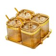 thumbnail image 3 of simhoa Divided Dried Fruit Plates Nuts Storage Tray Multipurpose for Cafe Shop Home Brown 4 Grids, 3 of 8