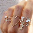 thumbnail image 4 of Bohemian Geometric Rings Knuckle Finger Rings Women S4 Fashion J3V7, 4 of 9
