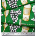 thumbnail image 3 of Soimoi Modal Satin Fabric Grapes,Wine Glass & Bottle Printed Fabric 1 Yard 42 Inch Wide, 3 of 3