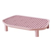 Milaget Cat Litter Box Step Durability Premium Professional Cat Litter Trapping Step Pink