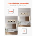 thumbnail image 4 of VEVOR 5-Light Modern Bathroom Vanity Light 37.1-Inch Wall Light Fixtures Over Mirror, 4 of 9