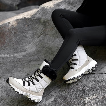 Pisexur Vendredi Fou Deals 2022! EGNMCR Bottes de Neige pour Femmes Bottes de Randonnée d'Hiver Bottes Chaudes à la Cheville Chaussures de Randonnée en Plein Air