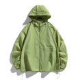 thumbnail image 1 of RXIRUCGD Ensemble de Protection Solaire pour Homme Veste Décontractée à Manches Longues avec Capuchon, Vert, Taille : L, 1 of 6