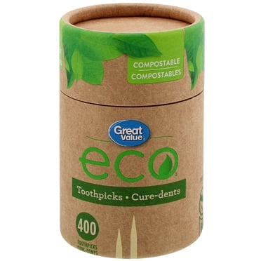 Great Value Eco Cure-Dents, 400 Cure-Dents