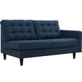 thumbnail image 1 of Modway Empress Right-Facing Upholstered Fabric Loveseat in Azure, 1 of 5