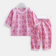 thumbnail image 1 of Little Boy Pajamas Set Cartoon Crewneck Top Trousers Spring Fall Pajamas Toddler Pajamas 6T, 1 of 3