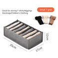 thumbnail image 3 of Jeans Storage Box Non-Woven Fabric Clothes Drawer Organizer Visible Gray Clothes Divider Box Space-Saving Storage Container for Clothes Jeans Underclothes T-Shirt Closet Wardrobe, 3 of 10