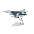 thumbnail image 1 of Baohd Modèle d'Avion de Chasse en Métal 1/72 SU57 T50 avec Support Poids Net 0.7kg, 1 of 9