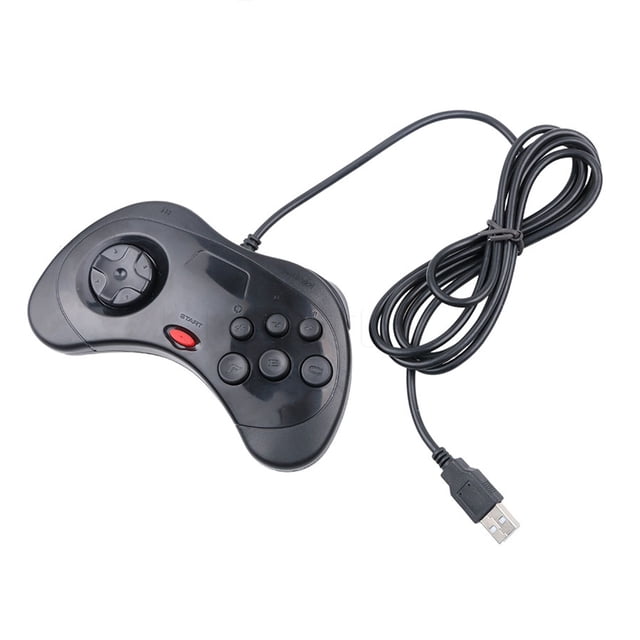 USB Wired Game Controller For Sega Saturn System And PC - Classic Style Gamepad Joypad