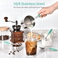 thumbnail image 3 of U-Taste 18/8 Stainless Steel Measuring Cups and Spoons Set: 12 Pieces Metal Stacking Kitchen Baking Cooking Food Measure Set 7 Cups 5 Spoons with Strengthened weld joints (Aqua Sky), 3 of 10