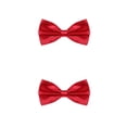 thumbnail image 4 of ZheElen Nœud Papillon de Smoking Rouge à Fixation Stable avec Nœud de Mariage Anti-Rayures et Résistant à l'Usure Nœud Papillon Hommes 2 Ensembles, 4 of 6