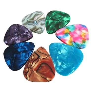 KEINXS 20 Pcs Thin Acoustic Electric Guitar Picks Plectrum 2 Thickness 0.46mm/0.71mm