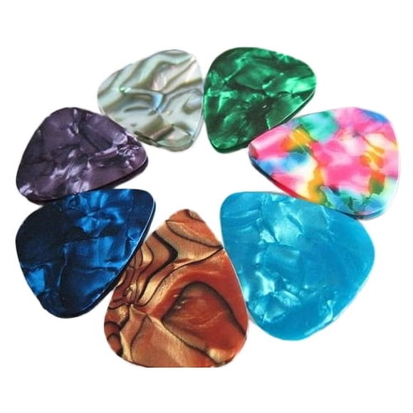 KEINXS 20 Pcs Minces Pics de Guitare Acoustique Électrique Plectre 2 Épaisseur 0,46 Mm/0,71 mm