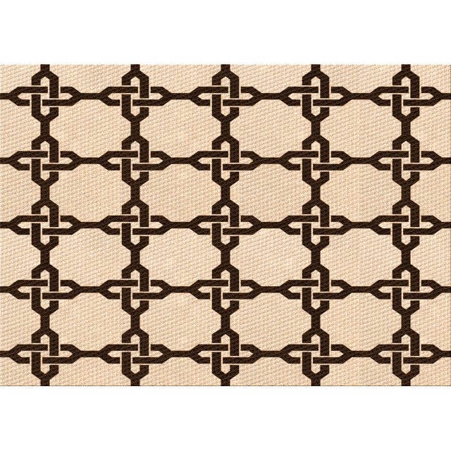 Ahgly Company Machine Washable Indoor Rectangle Transitional Saddle Brown Area Rugs, 7' x 10'
