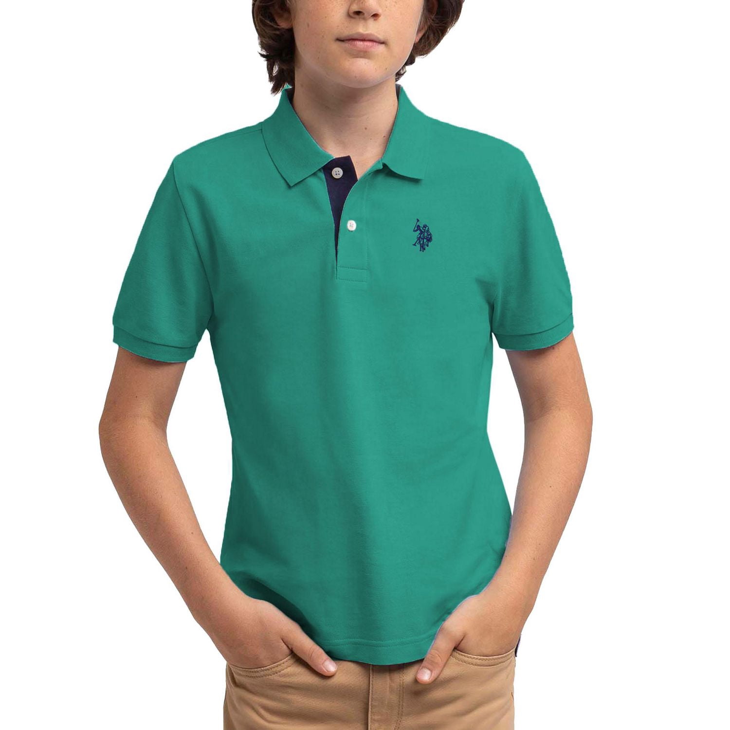 U.S. Polo Assn. Boy's Short Sleeve Polo Shirt