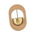 thumbnail image 2 of DOLITY Shopkeepers Bell for Door Opening Creative Wooden for Fridge Entry Barn Door oval, 2 of 7