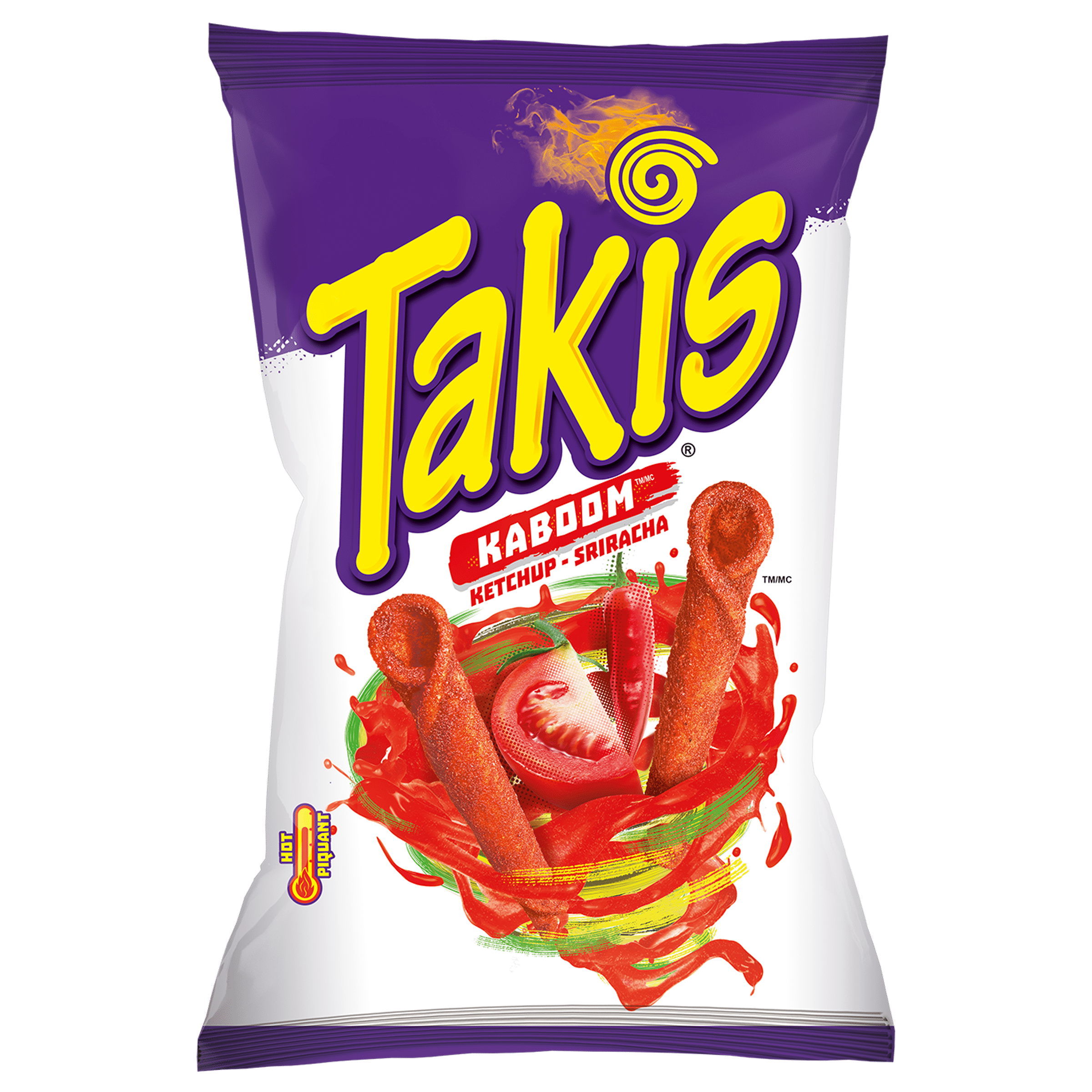 Croustilles de tortilla TakisMD KaboomMC à saveur de ketchup-sriracha